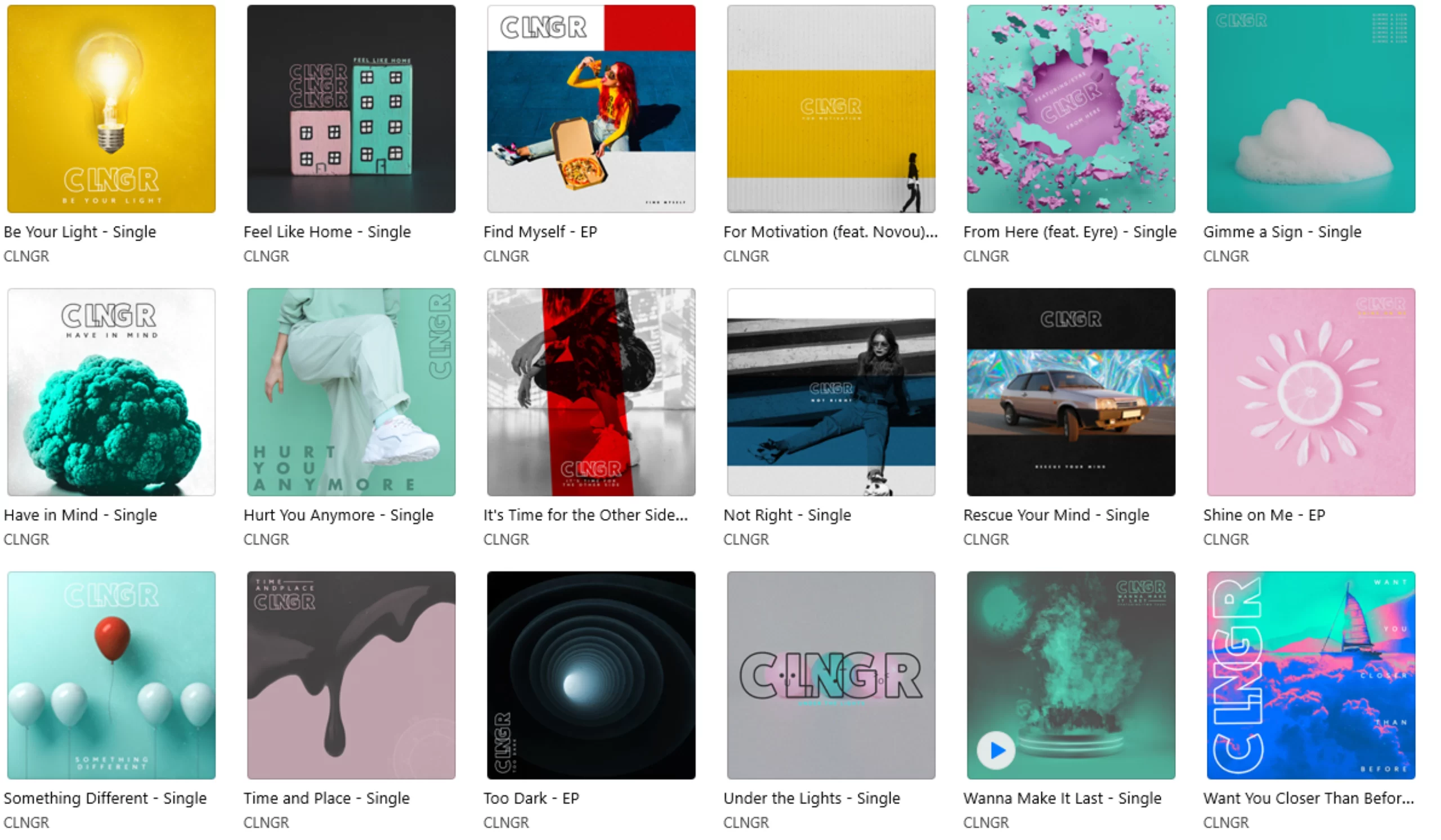 CLNGR - 音乐合集 Discography [iTunes Plus AAC M4A]